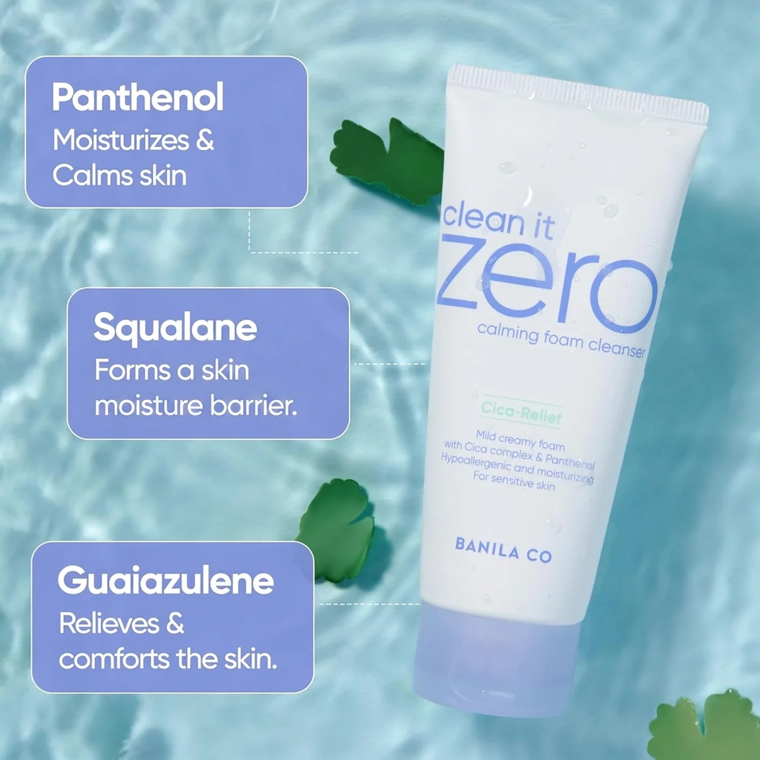 BANILA CO Clean It Zero Calming Foam Cleanser 5.07 fl. oz.(150ml) detail 2