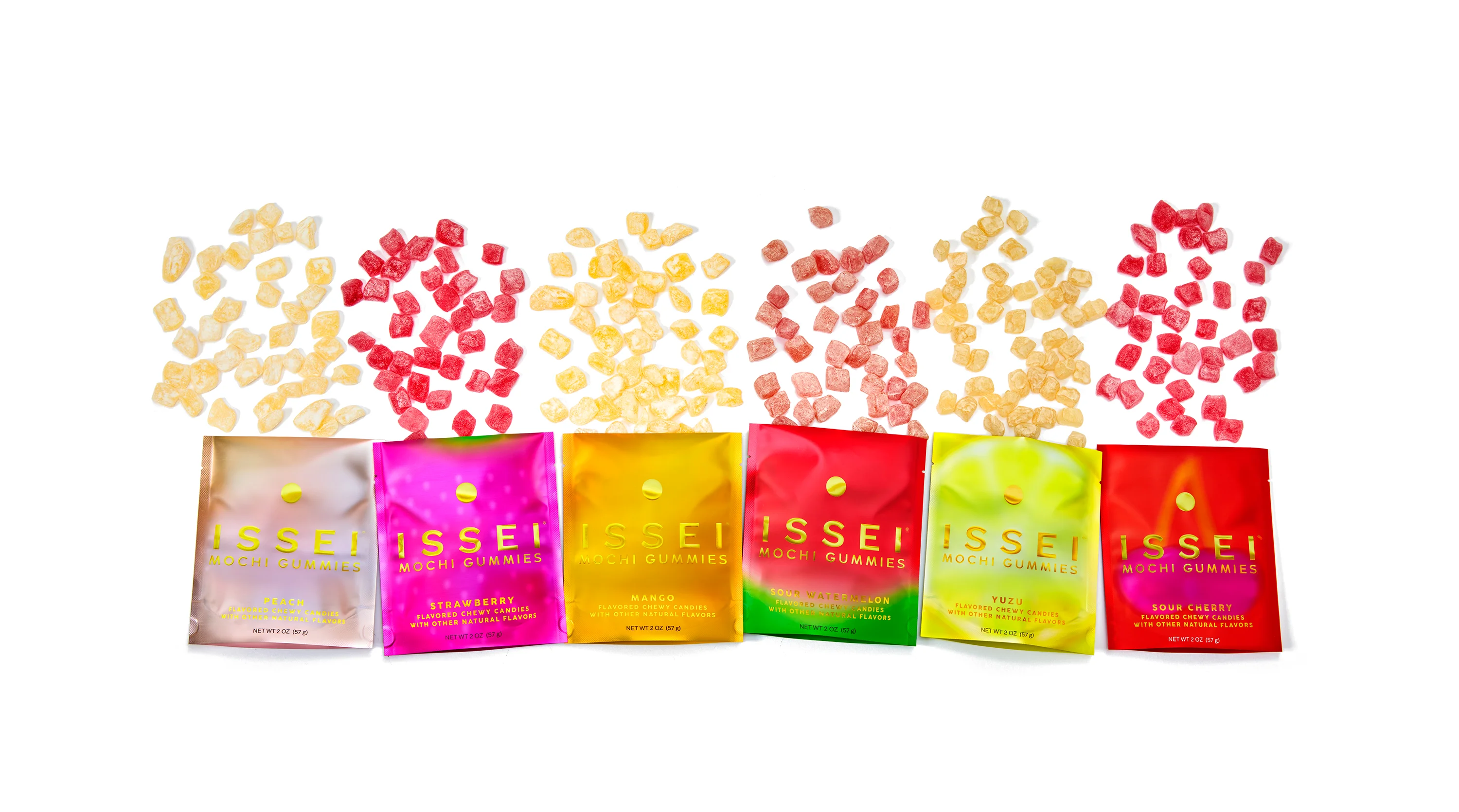 [3flavors] Issei Sour Watermelon Mochi Gummies 2 oz.(57 g) detail 7