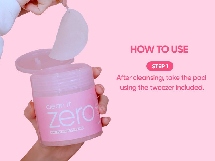 BANILA CO Clean It Zero Pink Hydration Toner Pad 7.95 fl. oz.(235ml) x 70ea detail 7