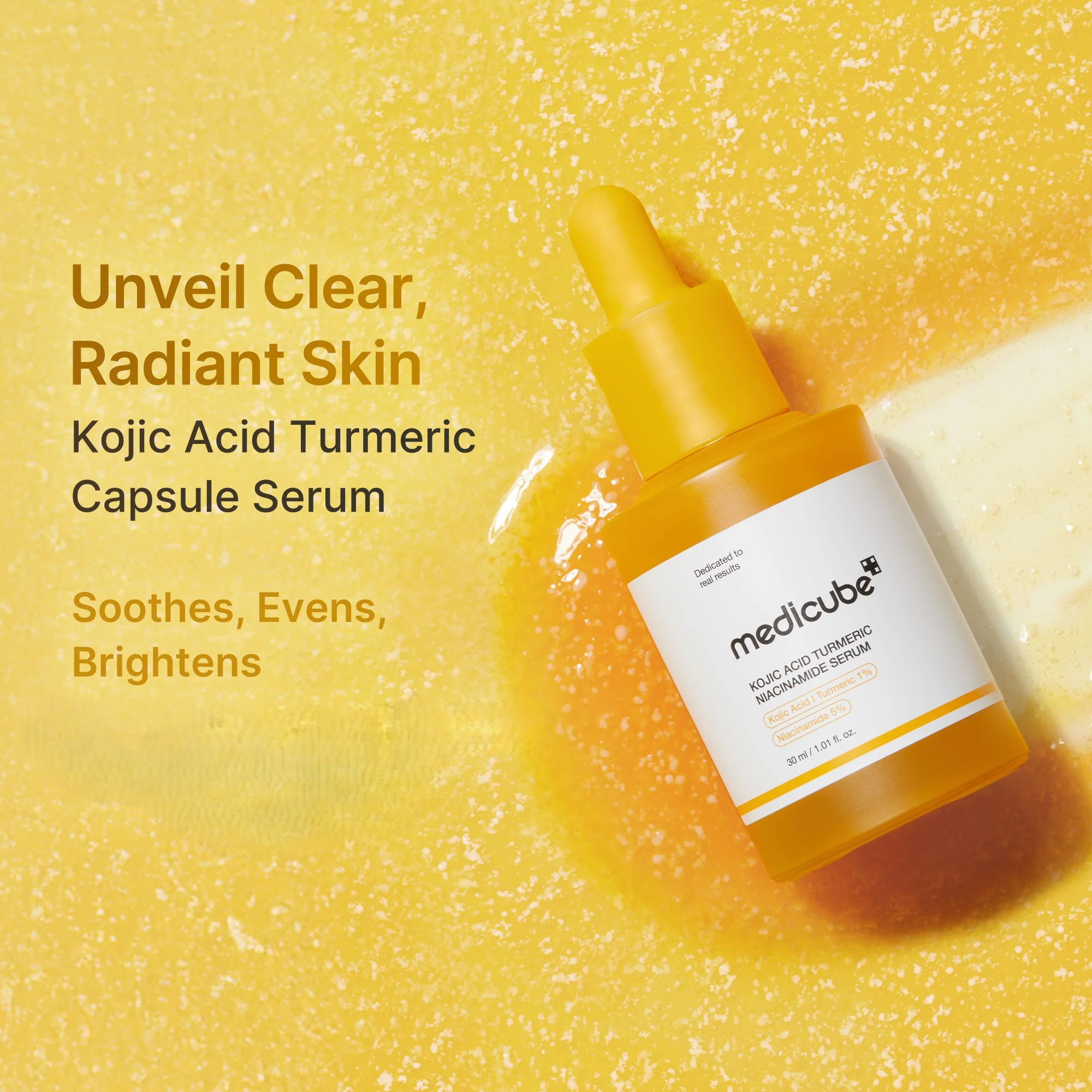 medicube Kojic Acid Turmeric Niacinamide Serum 1.01 fl. oz.(30ml) detail 1