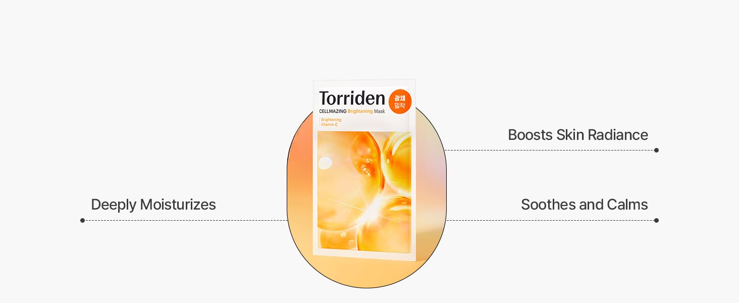 Torriden Cellmazing Vita C Brightening Mask 0.88 fl. oz.(26ml) x 10ea detail 4