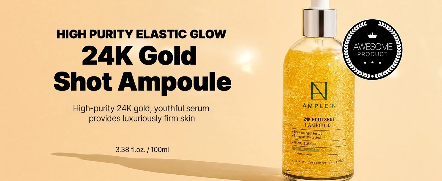 AMPLE:N 24k Gold Shot Ampoule 3.38 fl. oz.(100ml) detail 1