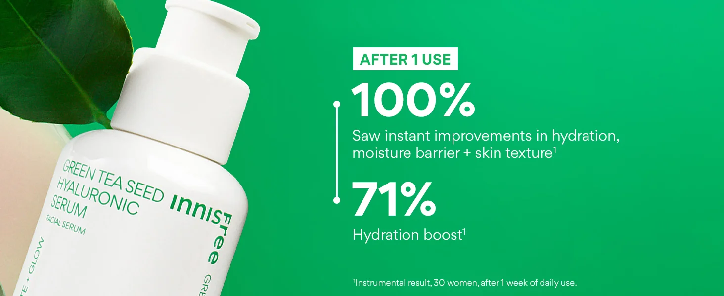 innisfree Green Tea Seed Hyaluronic Serum 2.70 fl. oz.(80ml) detail 3
