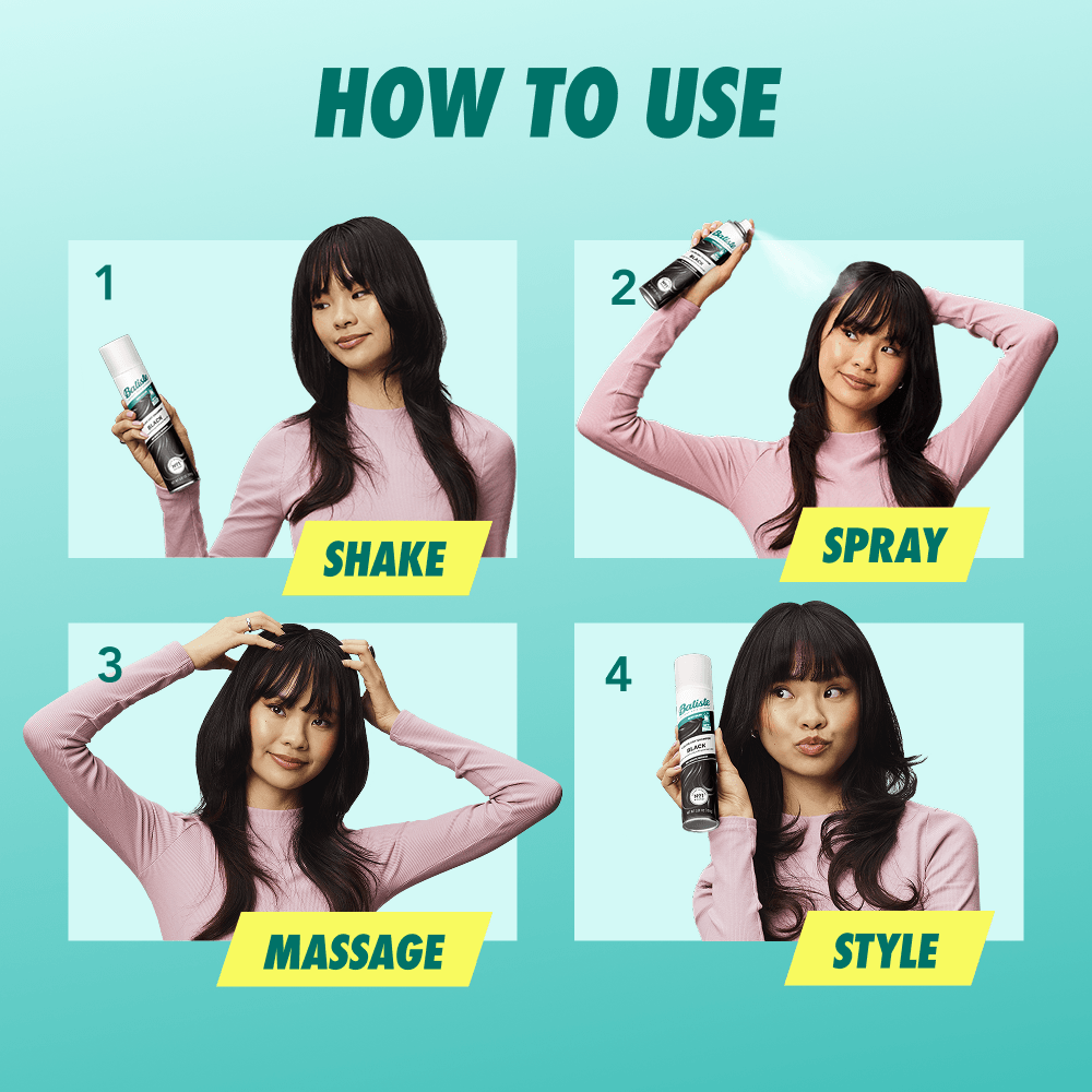 Batiste Color Dry Shampoo Black 3.81 oz.(108g) detail 3