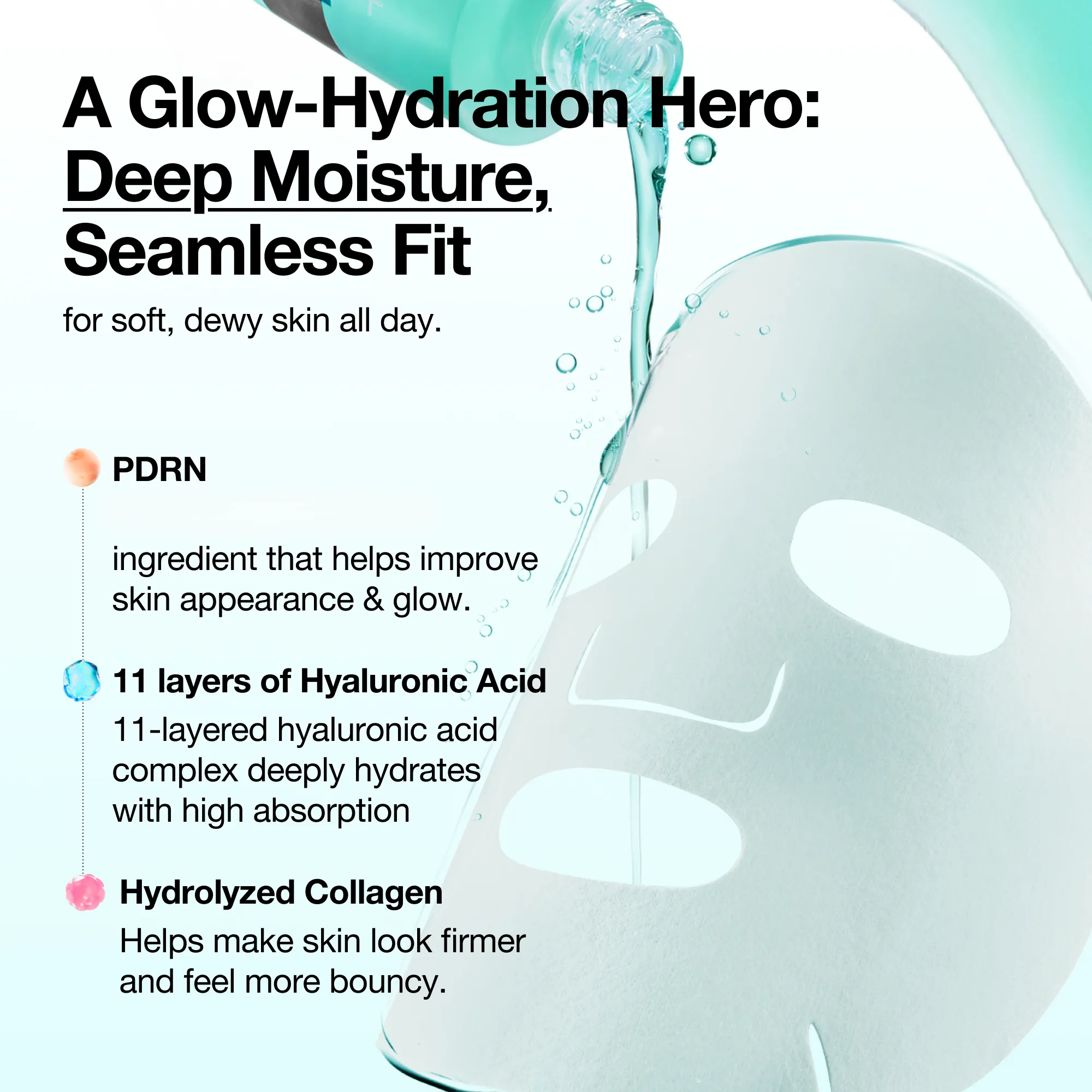 [2options] Anua PDRN Hyaluronic Acid Capsule 100 Serum Mask 0.77 fl. oz.(23ml) - Image 7 of 10