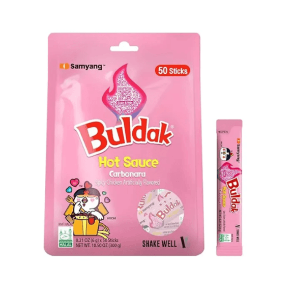 [2flavors] SAMYANG Buldak Hot Sauce Stick 0.21 oz.(6g) x 50ea detail 3
