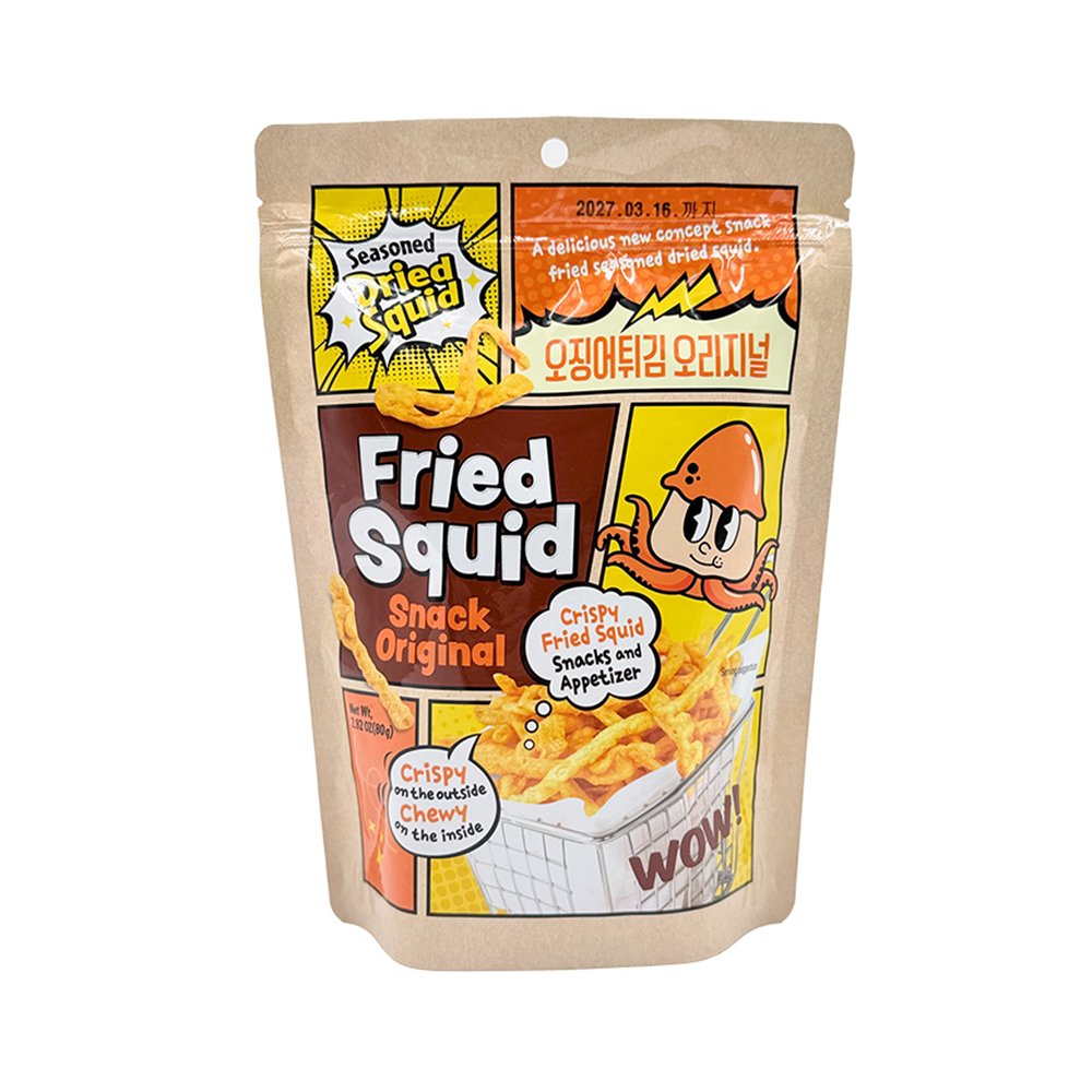 Sunfood Fried Squid Snack Original 2.82 oz.(80g) detail 1