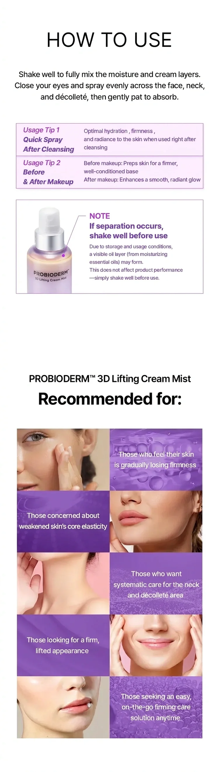 BIOHEAL BOH Probioderm 3D Lifting Travel Kit 1.84 fl. oz.(55ml