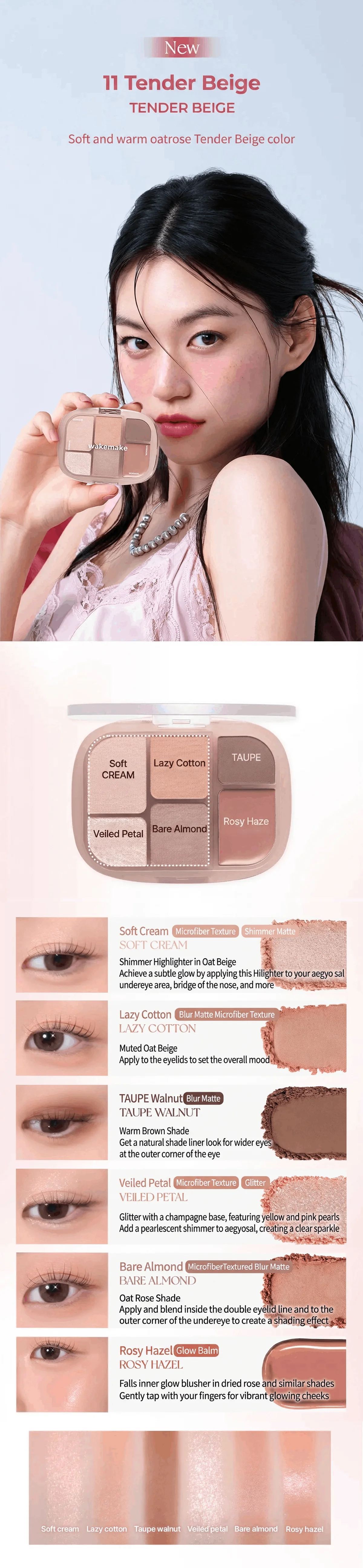 [8colors] WAKE MAKE Soft Sheer Muti Palette 0.21 oz.(6.1g) detail 10