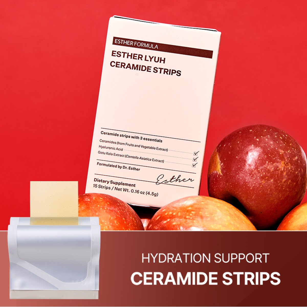 ESTHER FORMULA Esther Lyuh Ceramide Strips 15 Strips 0.16 oz.(4.5g) detail 1