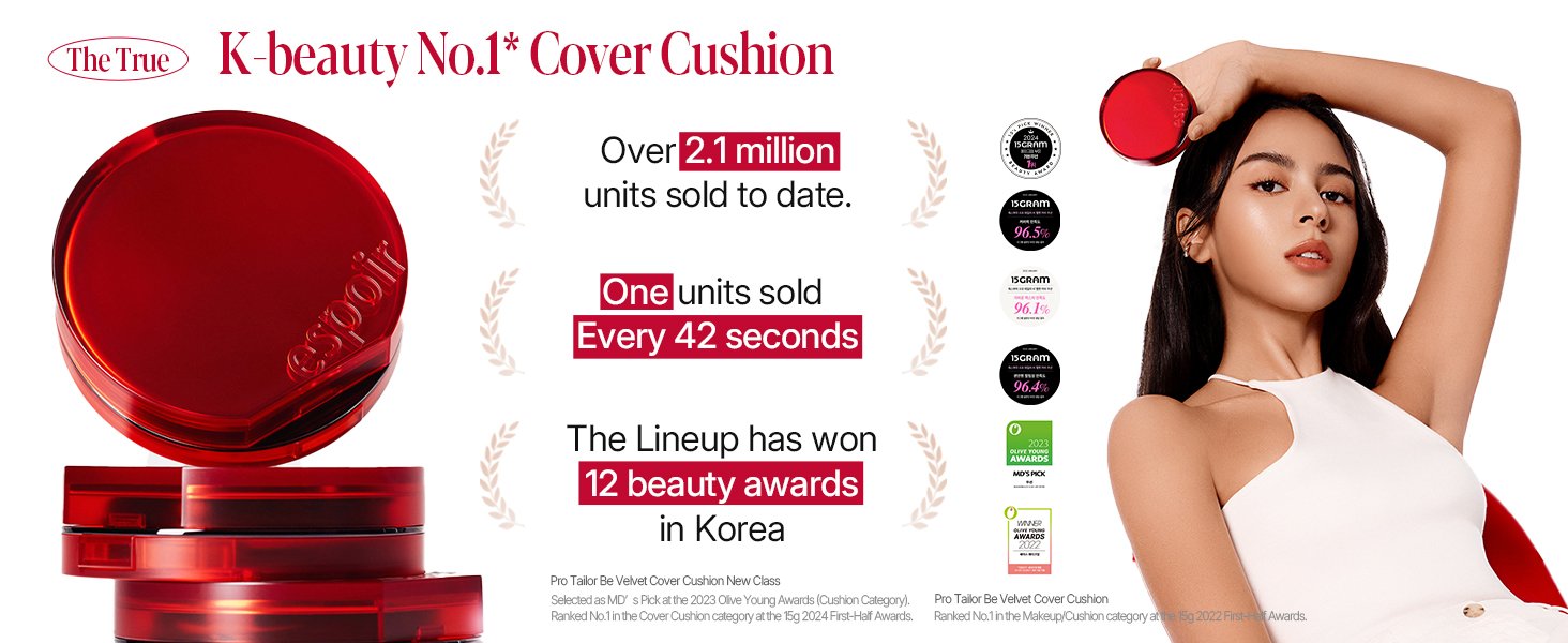 [20colors] espoir Be Velvet Cover Cushion 0.46 oz.(13g) detail 5