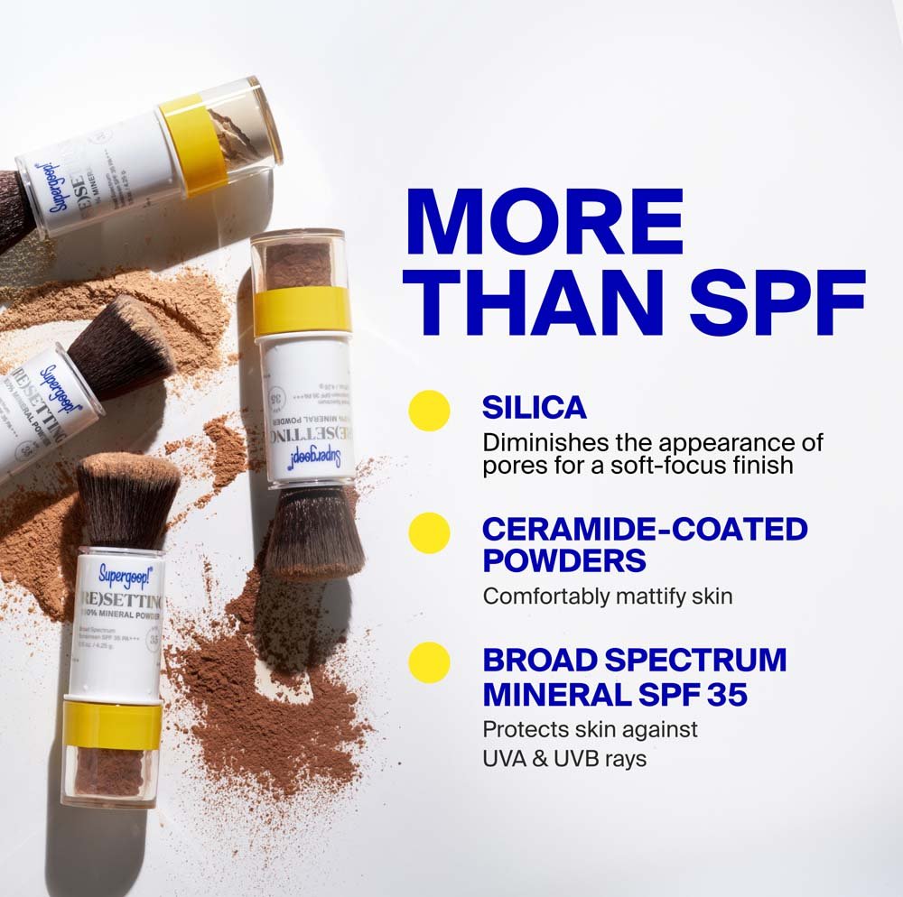Supergoop! (Re)setting Mineral Powder SPF 35 0.15 oz. Translucent detail 7