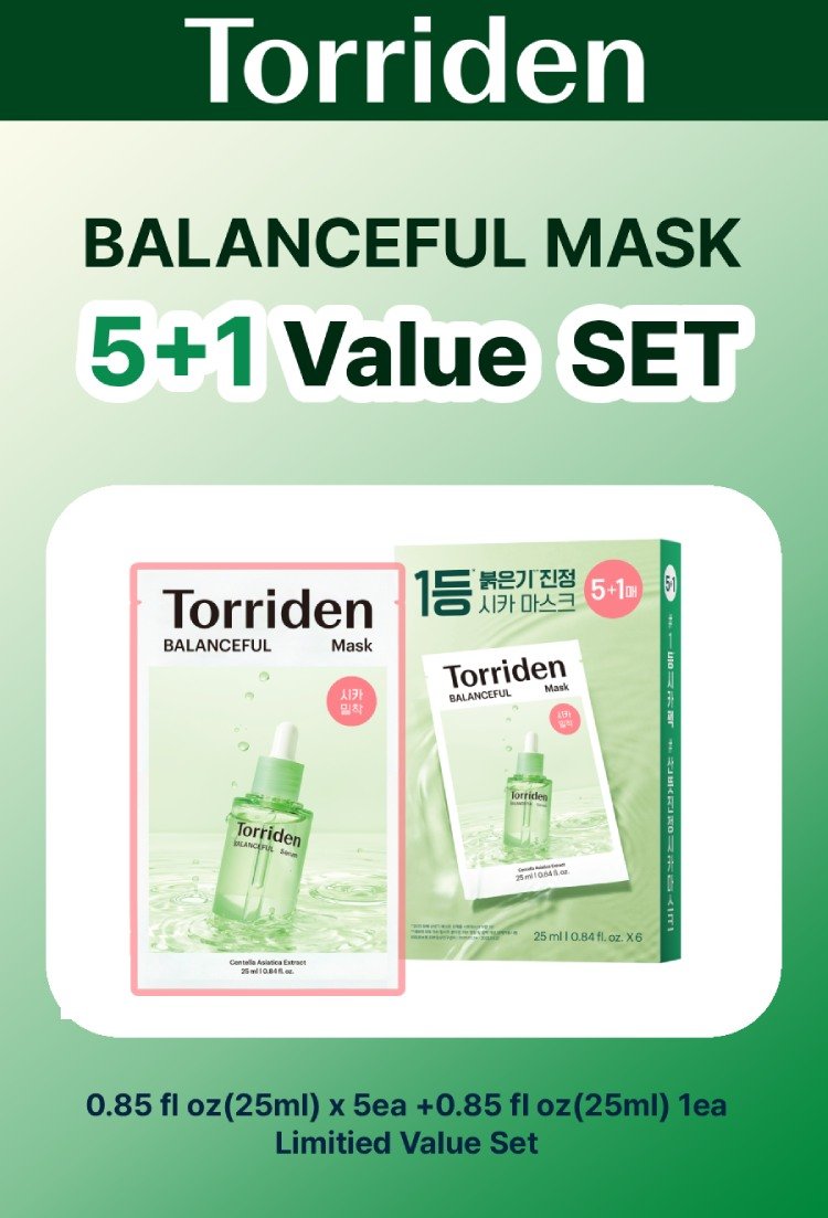 [2options] Torriden Balanceful Cica Mask 0.85 fl. oz.(25ml) detail 5