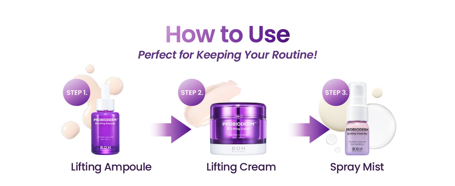 BIOHEAL BOH Probioderm 3D Lifting Skincare Set 3.2 fl. oz.(95ml) detail 6