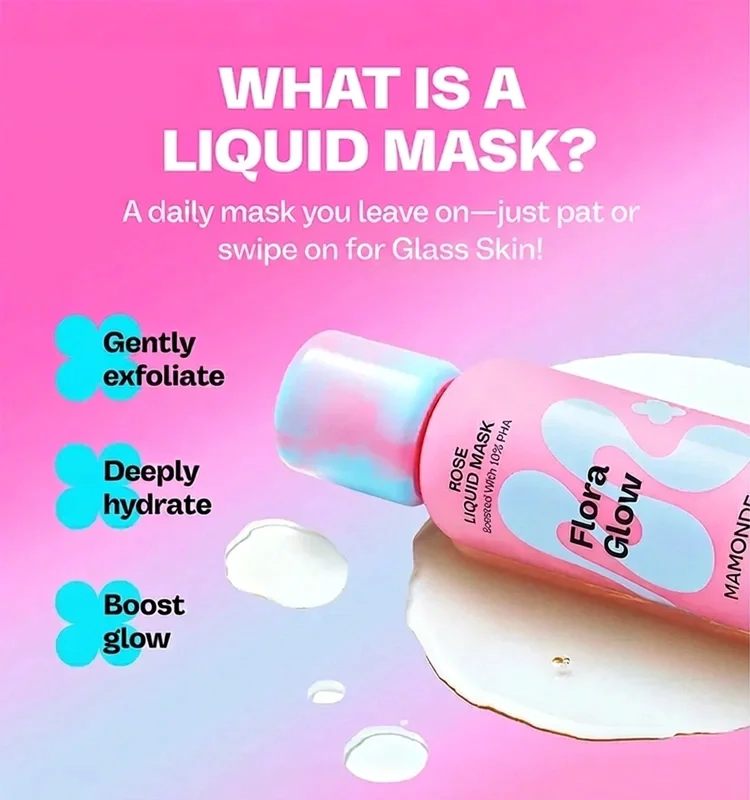 MAMONDE Flora Glow Rose Daily Liquid Mask 2.70 fl. oz.(80ml) detail 1