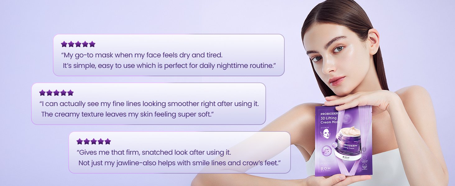 BIOHEAL BOH Probioderm 3D Lifting Cream Mask 1ea 1.23 oz.(35g) detail 7