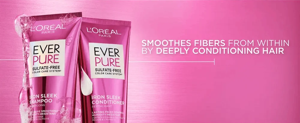 L'Oreal Paris Sulfate Free Iron Sleek Coat, EverPure, 5.1 fl. oz.(150ml) detail 1