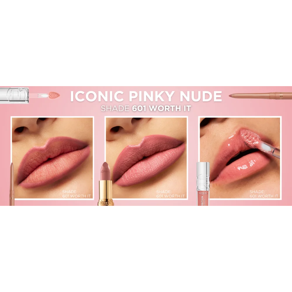 [6colors] LOREAL PARIS Plump Ambition Hyaluron Lip Oil 24hr Care 0.16 fl. oz.(4.7ml) detail 3