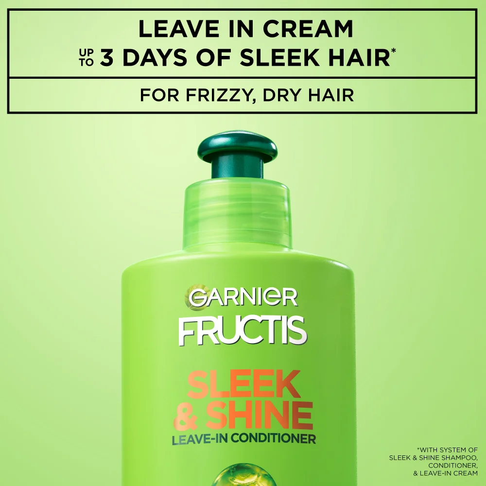 Garnier Fructis Sleek & Shine Intense Smooth Leave-in Conditioner, 10.2 fl. oz.(300ml) detail 1