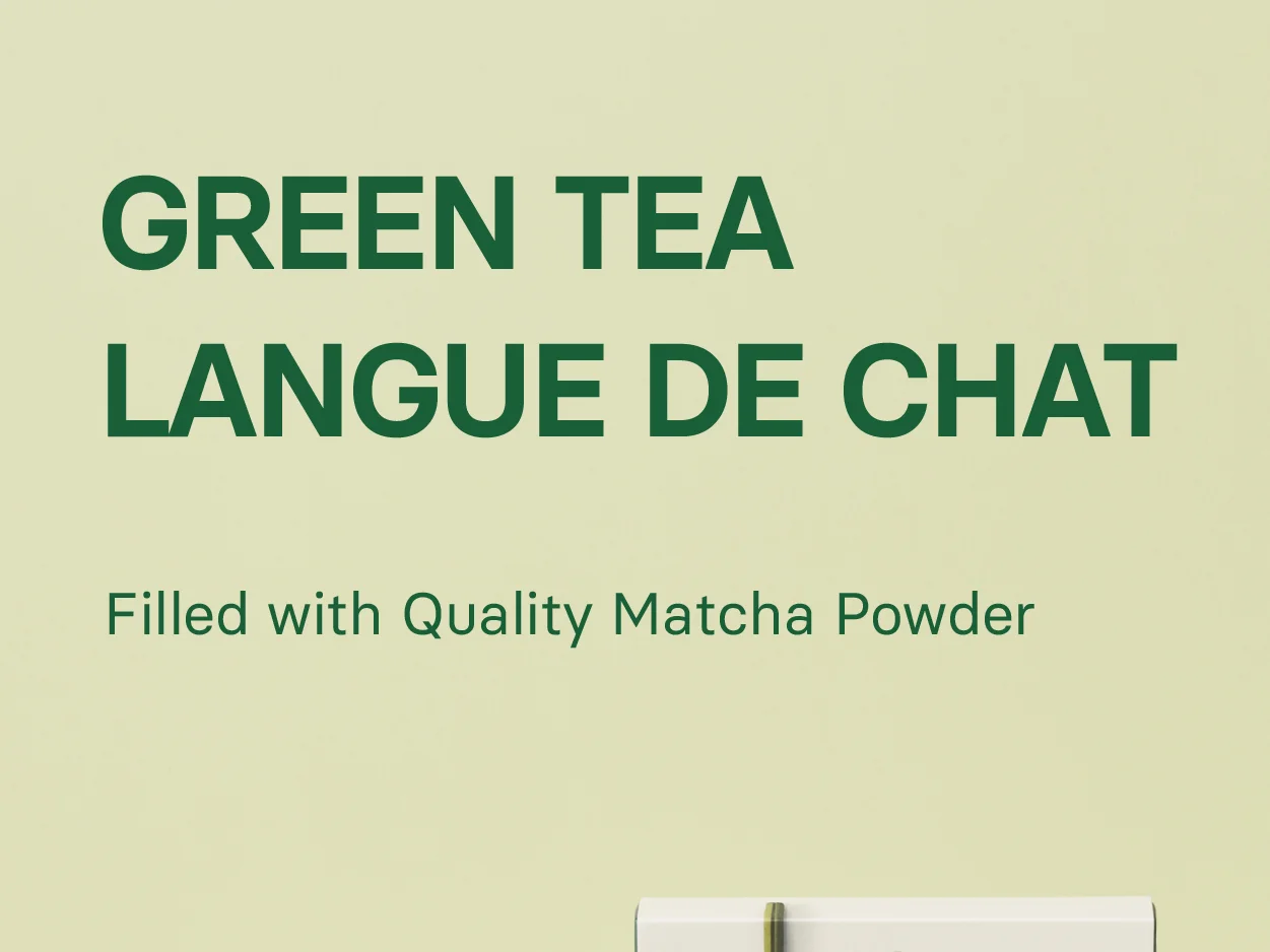 OSULLOC Green Tea Langue De Chat 0.35 oz.(10g) x 10ea detail 1