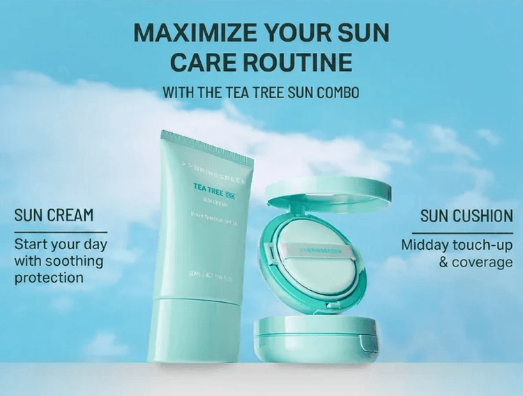 BRING GREEN Tea Tree Cica Sun Cream (otc) 1.69 fl. oz.(50ml) detail 4