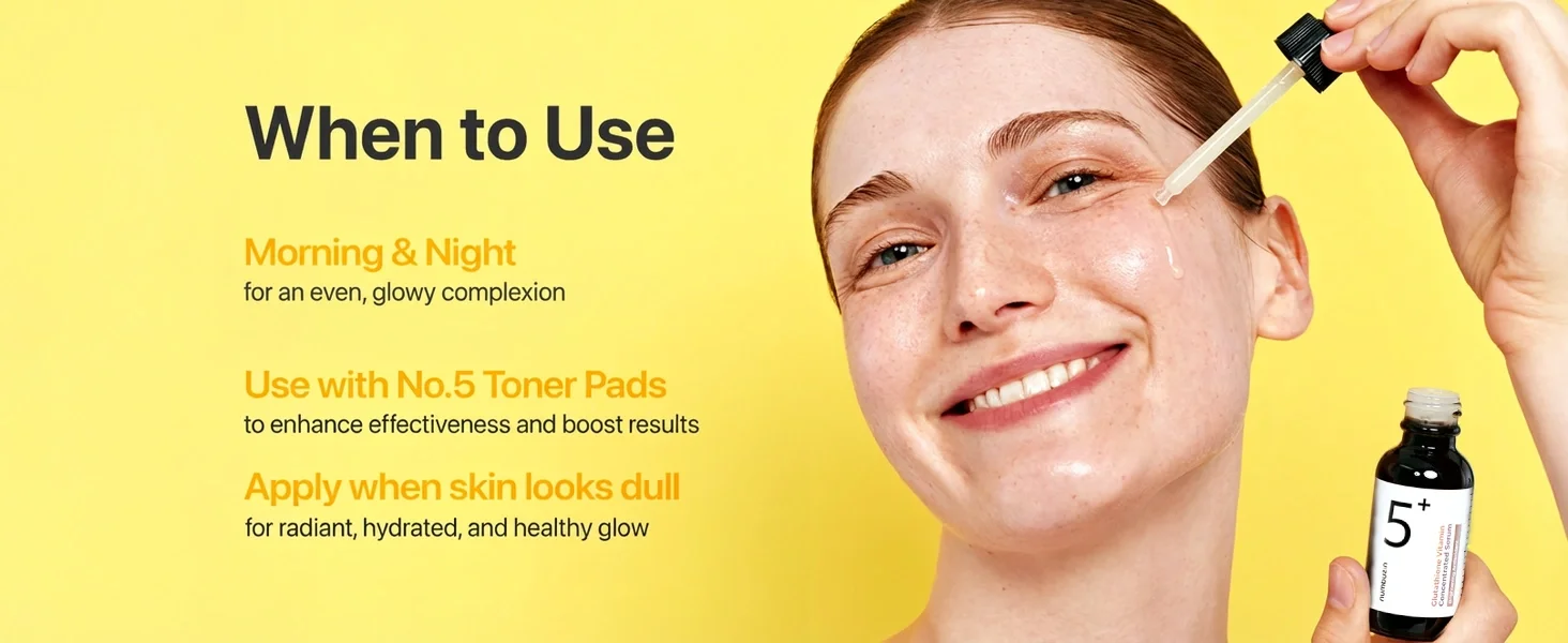 numbuzin No.5+ Glutathione Vitamin Concentrated Serum 1.01 fl. oz.(30ml) detail 3