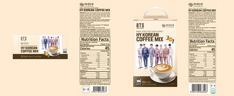 HY Korean Coffee Mix 0.39 oz.(11g) x 100ea detail 3