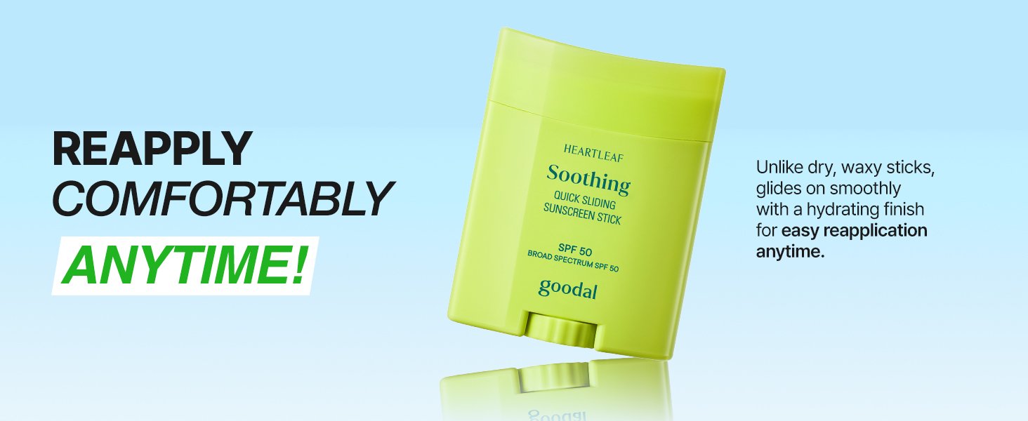 GOODAL Heartleaf Soothing Quick Sliding Sunscreen Stick 0.77 oz.(22g) detail 2