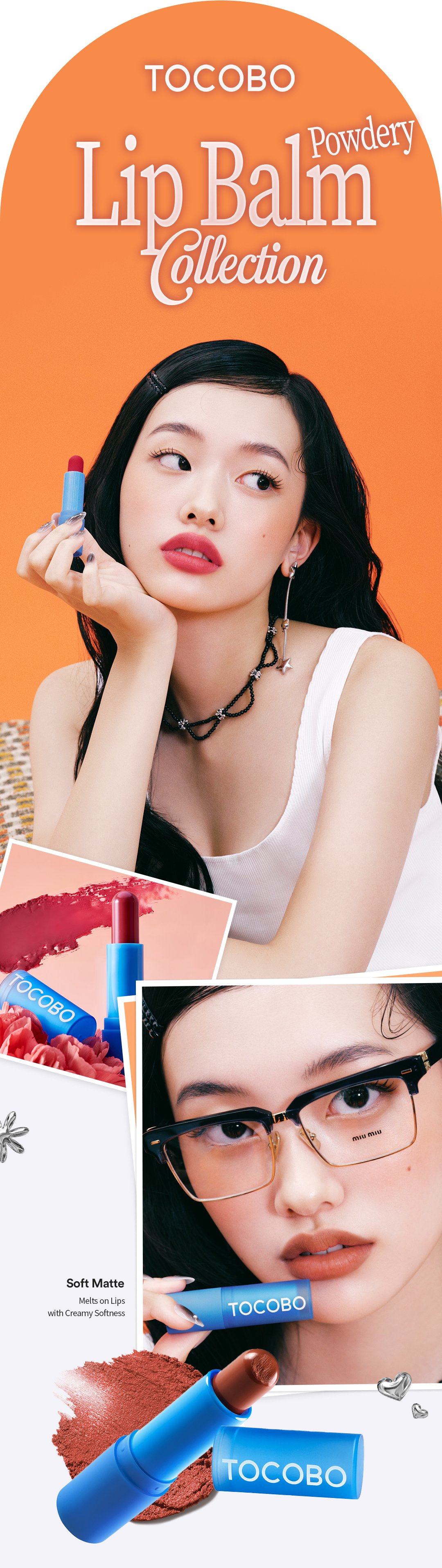 [3colors] TOCOBO Powder Cream Lip Balm 0.12 oz.(3.5g) detail 1