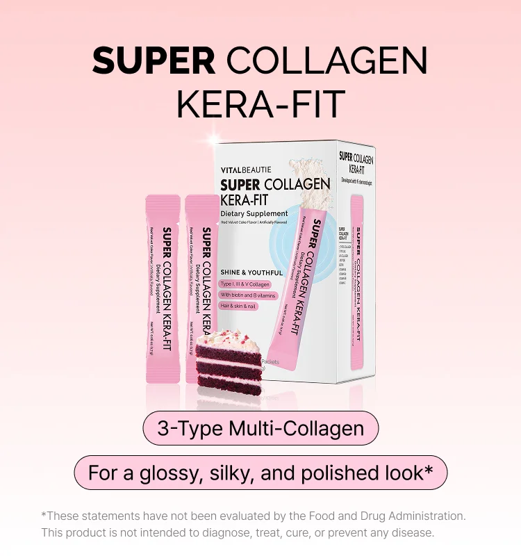 VITALBEAUTIE Super Collagen Kera-fit 0.06 oz.(1.7g) x 30ea detail 1