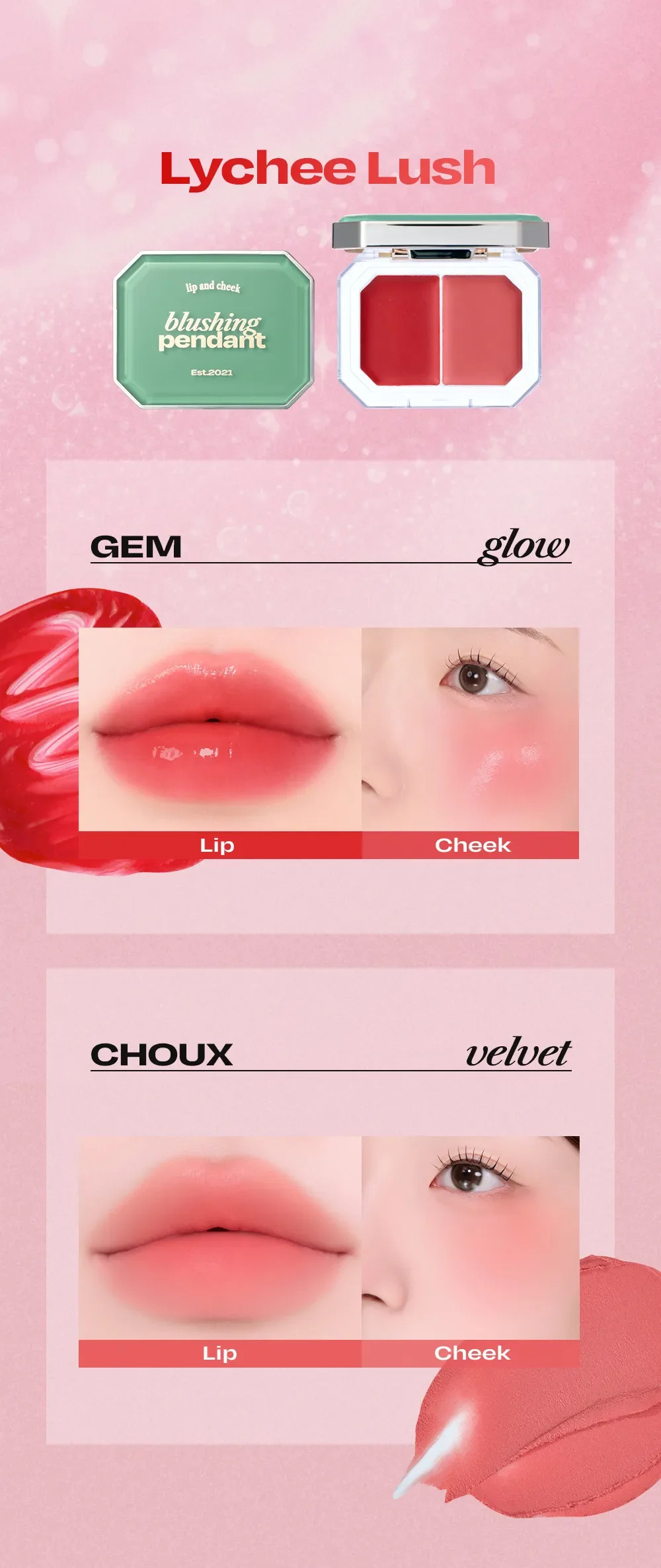 [4types] alternativestereo Lip And Cheek Blushing Pendant 0.09 oz.(2.8g) detail 7