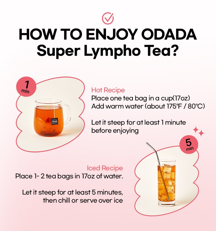 ODADA Super Lympho Tea 0.07 oz.(2g) x 24ea detail 5