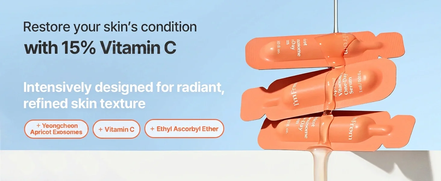 I'm From Apricot Vitaexosome One-day Serum 0.03 fl. oz.(1ml) x 14ea detail 4