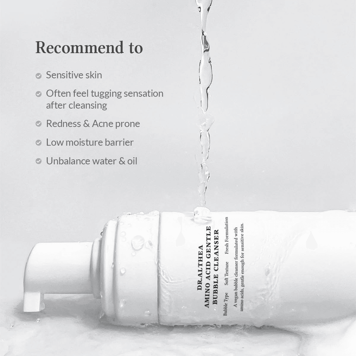Dr.Althea Amino Acid Gentle Bubble Cleanser 4.73 fl. oz.(140ml) detail 6