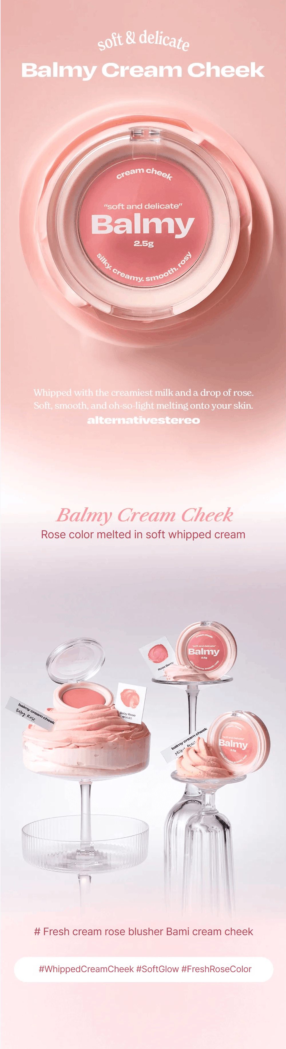 [8colors] alternativestereo Balmy Cream Cheek 0.8 oz.(2.5g) detail 1