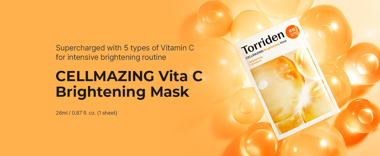 Torriden Cellmazing Vita C Brightening Mask 0.88 fl. oz.(26ml) x 1ea detail 1