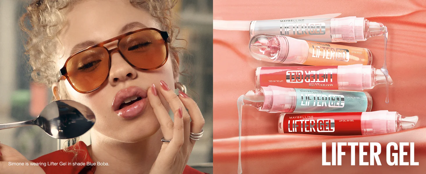 [8colors] Maybelline Lifter Oil-in-Gel Lip Gloss with Hyaluronic Acid, 0.22 oz.(6.2g) detail 3