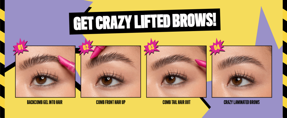 NYX Professional Makeup The Brow Glue- Brow Makeup The Brow Glue Crazy Lift, Clear 0.23 fl. oz.(7ml) detail 1
