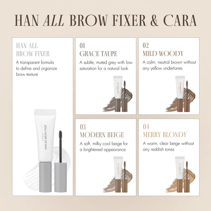 [4colors] rom&nd Han All Brow Cara 0.31 oz.(9.0g) detail 8