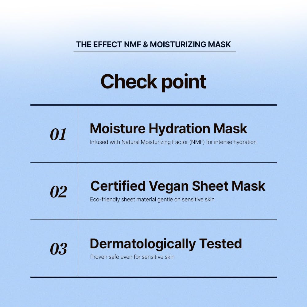 JM Solution The Effect NMF&Moisturizing Mask 10 Sheets 0.81 fl. oz.(24ml) - Image 2 of 6