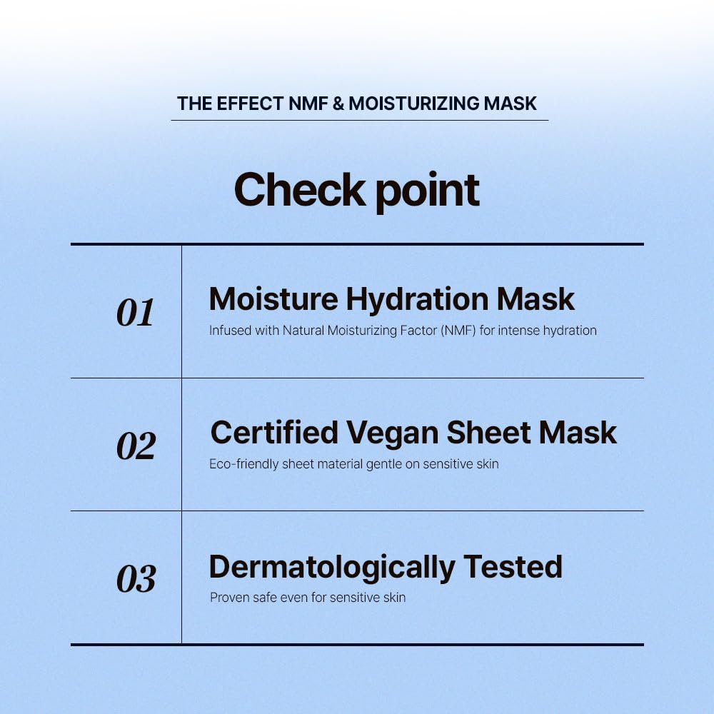 JM Solution The Effect NMF&Moisturizing Mask 10ct 0.81 fl. oz.(24ml) detail 1