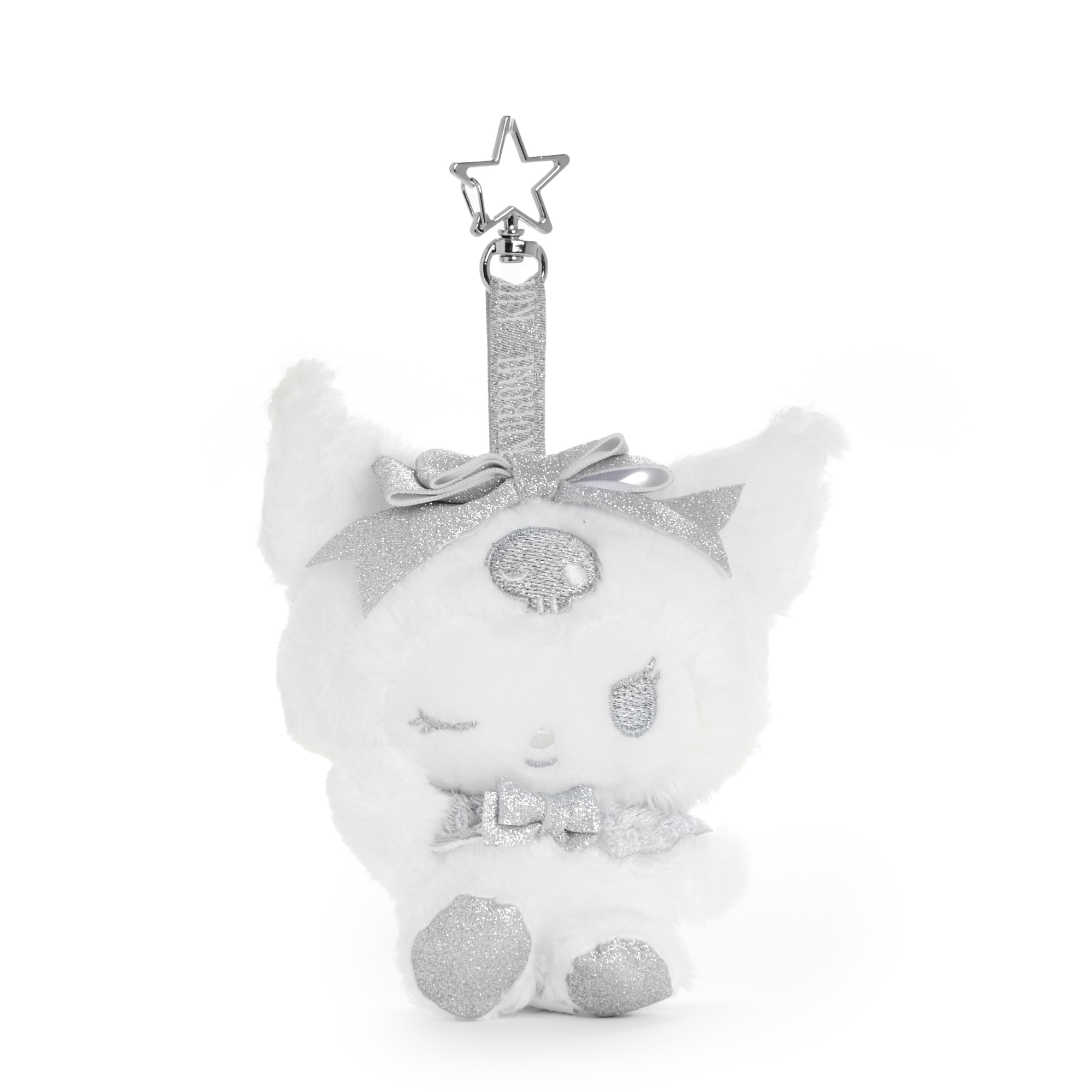 Sanrio Kuromi Plush Mascot Keychain (Sparkling Monochrome Series