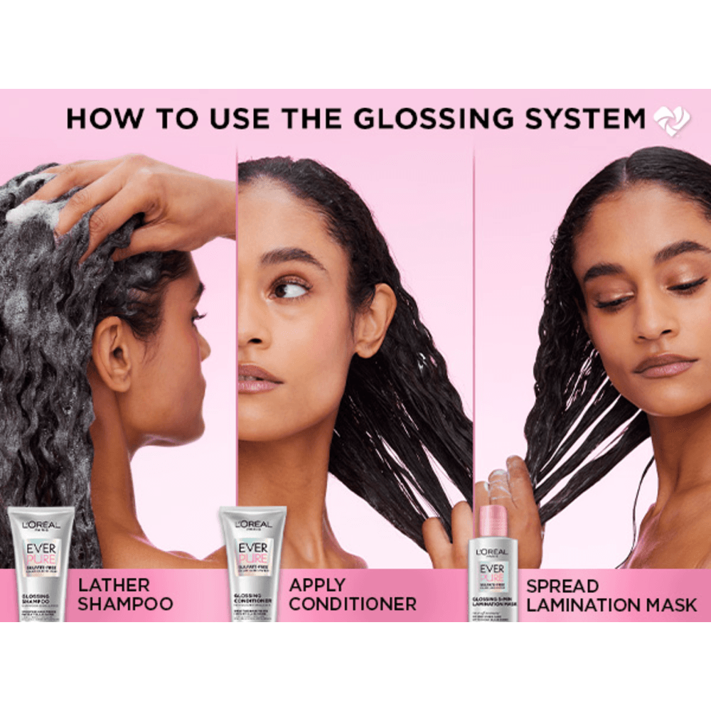 LOREAL PARIS Everpure Sulfate Free Glossing Shampoo For Shine And Smoothness 6.8 fl. oz.(200ml) detail 1
