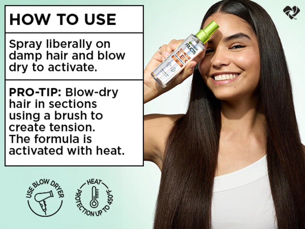Garnier Fructis Diamond Sleek Shine Spray For Frizzy, Dry Hair 4.6 fl. oz.(137ml) detail 4