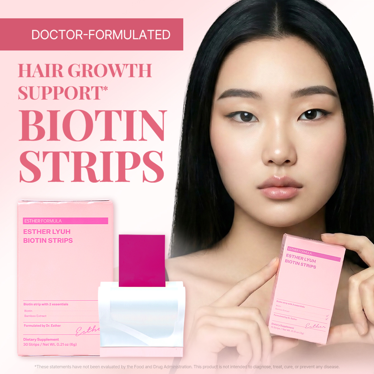 ESTHER FORMULA Esther Lyuh Biotin Strips 0.007 oz.(0.2g) x 15ea - Image 3 of 9