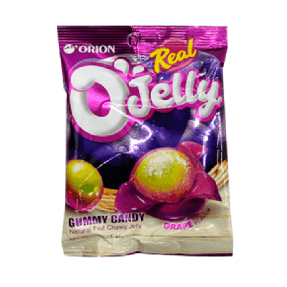 ORION Real O'jelly Gummy Candy Grape 2.36 oz.(67g) detail 1