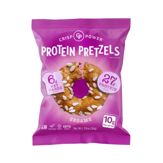 [4flavors] CRISP POWER Protein Pretzel 1.75 oz.(50g) detail 1