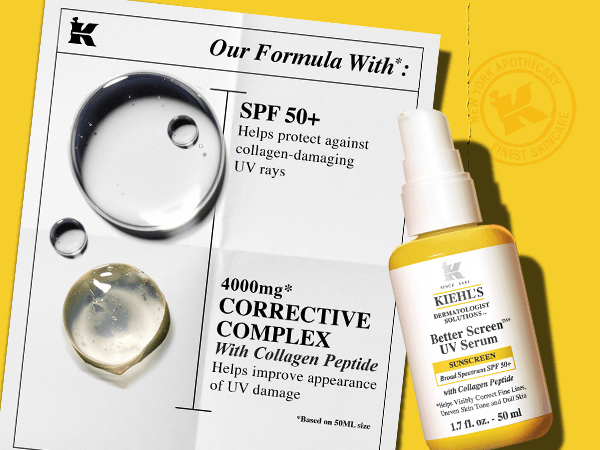 Kiehl's Better Screen™ UV Serum SPF 50+ Facial Sunscreen With Collagen Peptide 1.7 fl. oz.(50ml) detail 4
