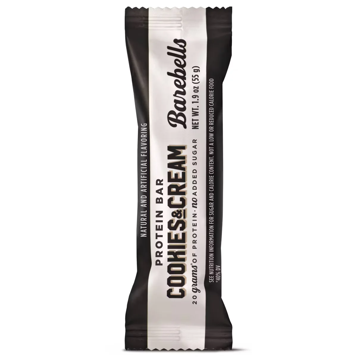 BAREBELL Protein Bar Cookies & Cream Net Wt 1.9 oz.(55g) detail 1