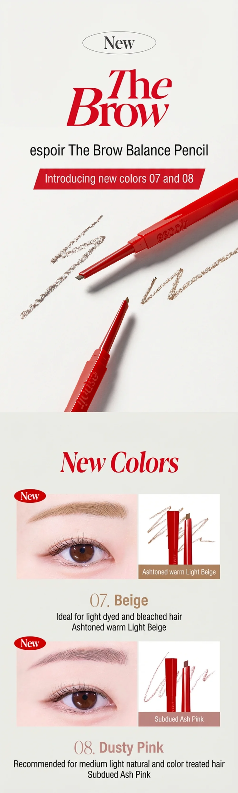 [8colors] espoir The Brow Balance Pencil 0.03 oz.(0.1g) detail 3